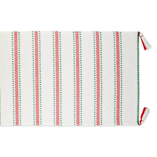 DII® 72'' Joyful Snowflakes Jacquard Reversible Table Runner